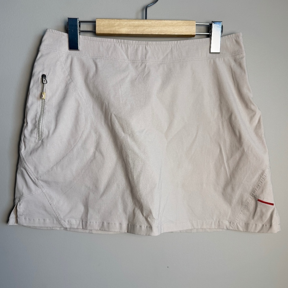 AVIA Women's Small Athletic Performance Golf Skort Pull-On Beige/Cream‎ Tennis
